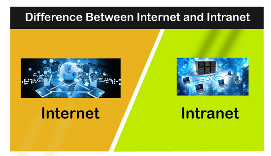Difference between internet and intranet