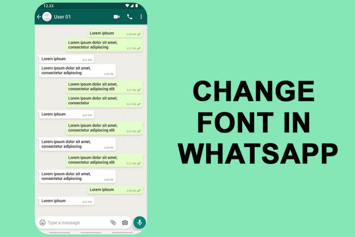 How to change font style in WhatsApp